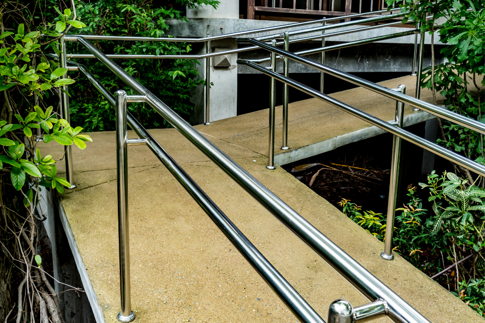 Wheelchair ramp outside of home in Long Island, NY